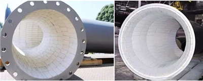 Ceramic Tile Lined Wear Resistant Pipe